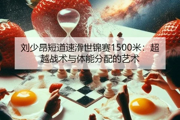 刘少昂短道速滑世锦赛1500米：超越战术与体能分配的艺术